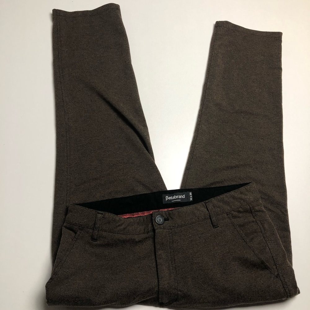 Betabrand Brown Dress Pants Mens 32